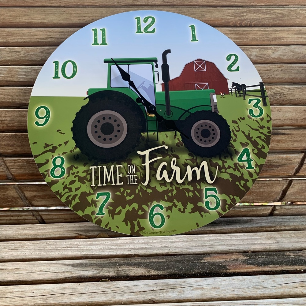 VERY NICE JOHN DEERE WALL CLOCK
